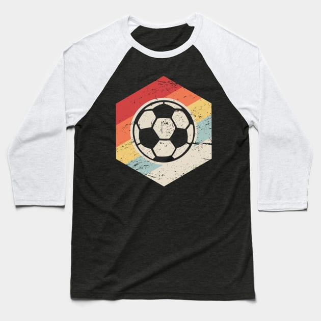 Retro 70s Soccer Coach Icon Baseball T-Shirt by MeatMan